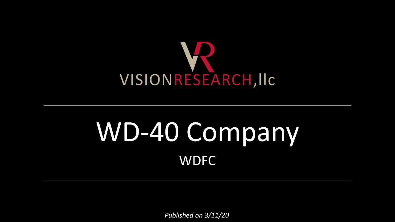 Wd 40 Company Fundamental Short Thesis
